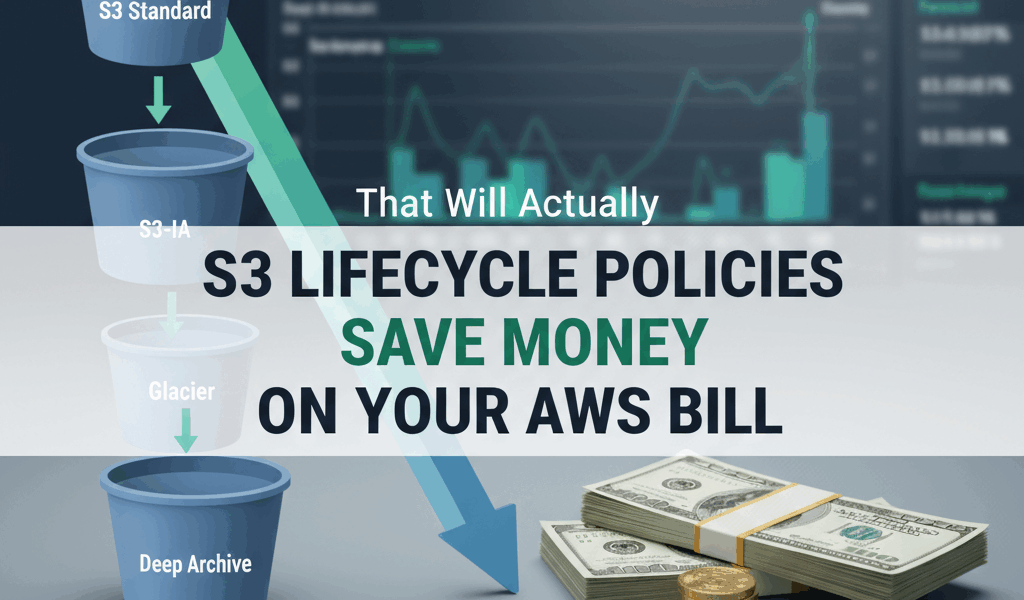 Professional blog header image for article titled: S3 Lifecycle Policies That Will Actually Save You